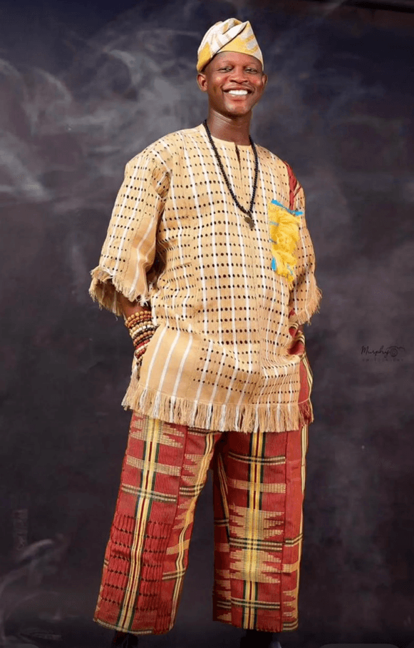 Men's Traditional Aso-Oke Dashiki Set