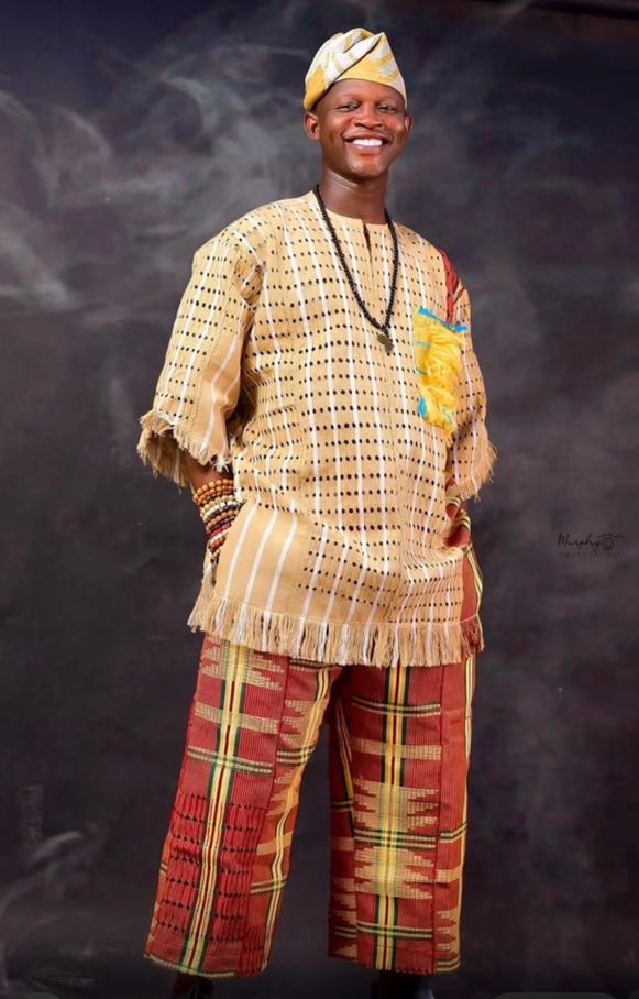 Men's Traditional Aso-Oke Dashiki Set